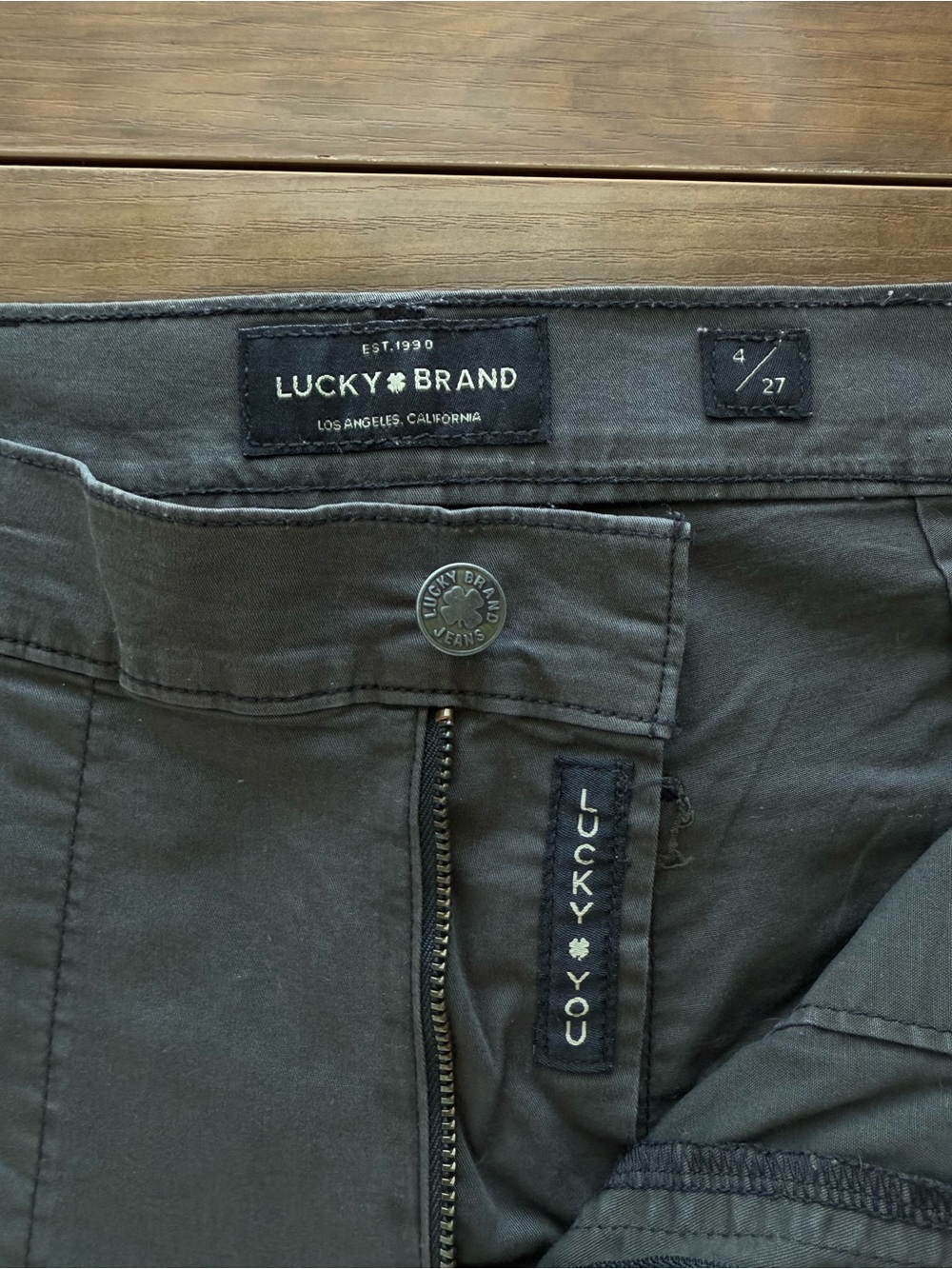 Lucky Brand Women’s Dark Gray The Cargo Pants Size 4 - Picture 4 of 5